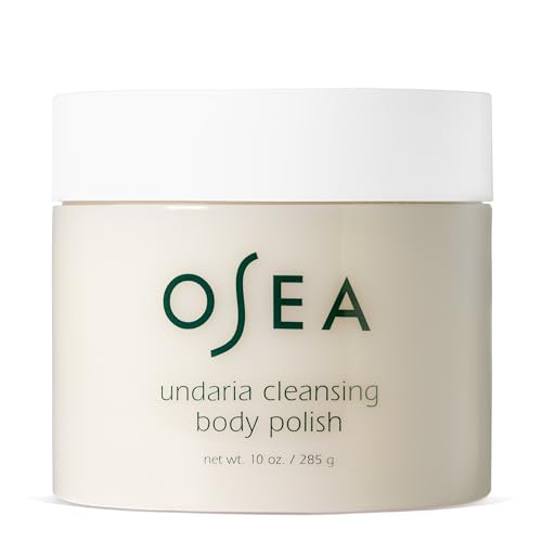 Exfoliante corporal limpiador OSEA Undaria de 10 oz: exfoliante corporal AHA digno de un spa con piedra pómez y algas Undaria: limpiador y exfoliante corporal nutritivo: belleza limpia: cuidado corporal vegano