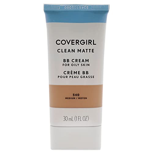 COVERGIRL - Crema BB mate limpia, sin aceite, de larga duración, para pieles sensibles, ligera, 100 % libre de crueldad animal