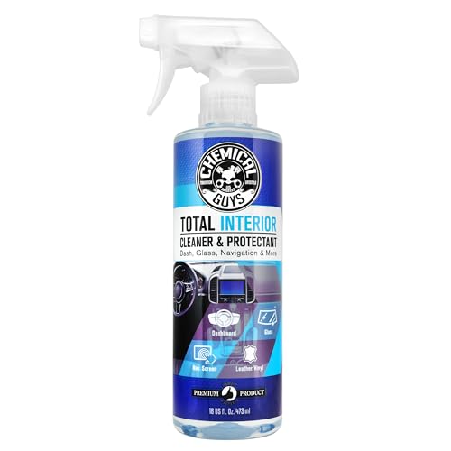 Limpiador y protector total para interiores Chemical Guys SPI22016, seguro para automóviles, camiones, SUV, jeeps, motocicletas, vehículos recreativos y más, 16 fl oz