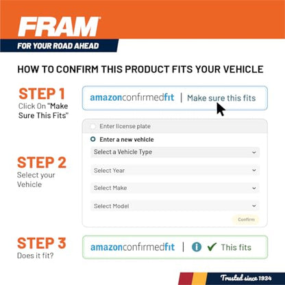 FRAM Ultra Synthetic Automotive Replacement Oil Filter, Designed for Synthetic Oil Changes Lasting up to 20k Miles, XG7317 with SureGrip (Pack of 1)