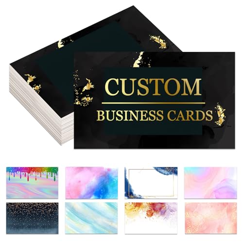 Tarjetas de presentación personalizadas Personalizar con logotipo Tarjetas de presentación personalizadas Personalizables 1000 500 200 100 para pequeñas empresas Tarjetas de presentación impermeables con impresión a doble cara personalizadas