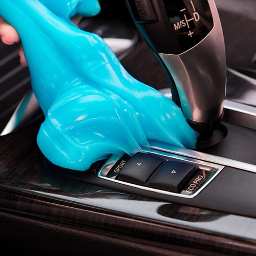 PULIDIKI Gel limpiador para coche Masilla limpiadora para coche Limpiador de interior de coche Slime Kit de limpieza para coche Herramientas de limpieza para coche Suministros de limpieza para coche Accesorios para coche Regalos para hombre y mujer Azul