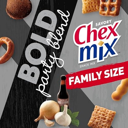 Mezcla para bocadillos sabrosos Chex Mix Bold Party Blend, tamaño familiar, 13,5 oz