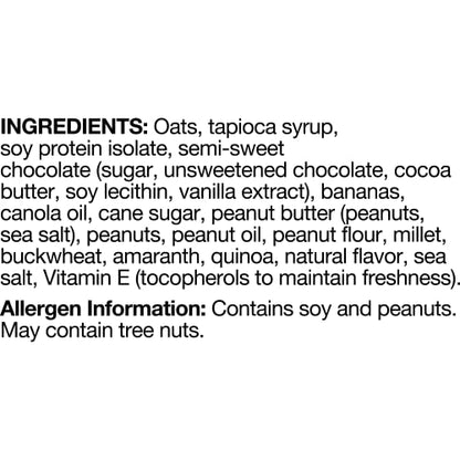 KIND Breakfast, barra de refrigerio saludable, barra de desayuno sin gluten con mantequilla de maní, plátano y chocolate negro, 8 g de proteína, paquetes de 1,76 oz (6 unidades)