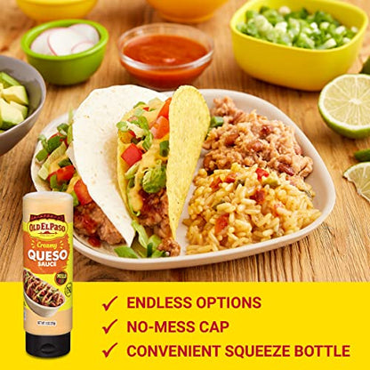 Salsa para tacos Old El Paso - Salsa de queso cremoso, 9 oz.