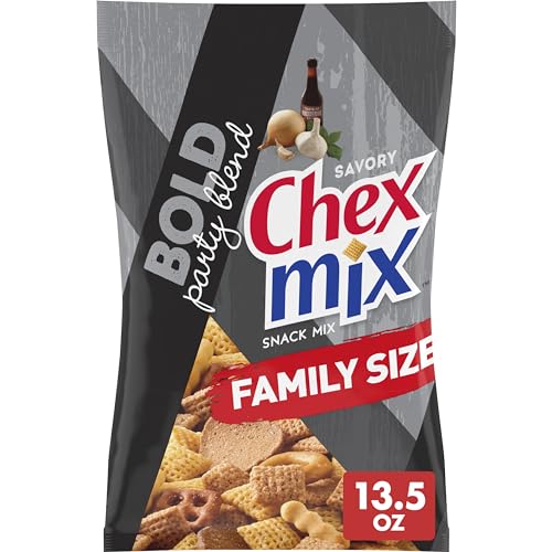 Mezcla para bocadillos sabrosos Chex Mix Bold Party Blend, tamaño familiar, 13,5 oz