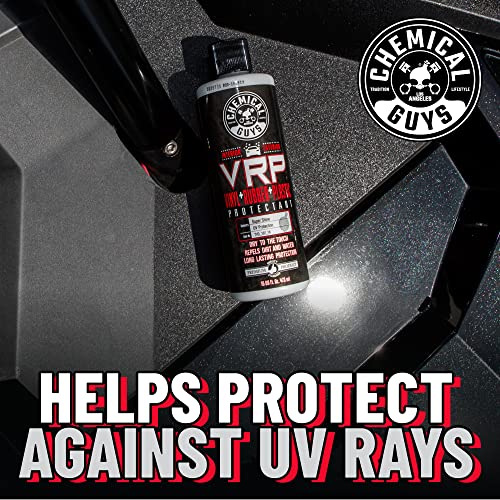 Chemical Guys VRP Reparador de vinilo, caucho y plástico, no graso, de tacto seco, de larga duración y brillo superbrillante para neumáticos, molduras y más, seguro para automóviles, camiones, SUV, vehículos recreativos y más, 16 fl oz