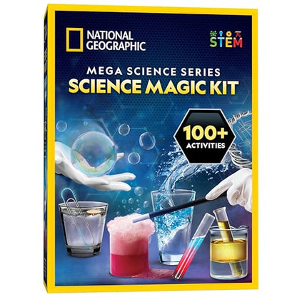 Kit de magia científica de NATIONAL GEOGRAPHIC: kit de ciencia para niños con más de 100 experimentos y trucos de magia únicos, juego de química y proyecto STEM, un gran regalo para niños y niñas (exclusivo de Amazon)