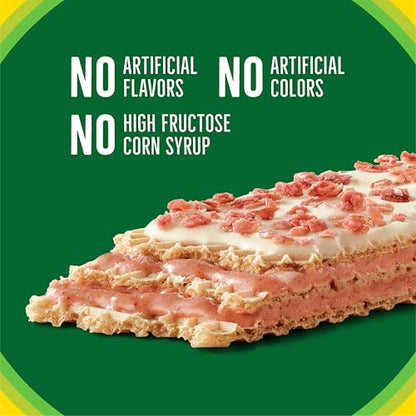 Barras de barquillo cremosas y crujientes de fresa de Nature Valley, elaboradas con cereales integrales, 5 barras, caja de 6,5 oz